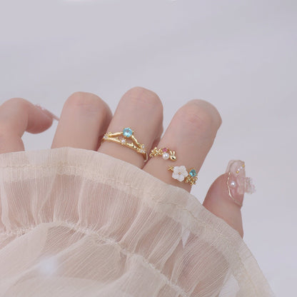 Cherry Blossom Ring Set