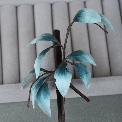 Chinese Velvet Flower Hairpin - Handmade Mulberry Silk Elegance