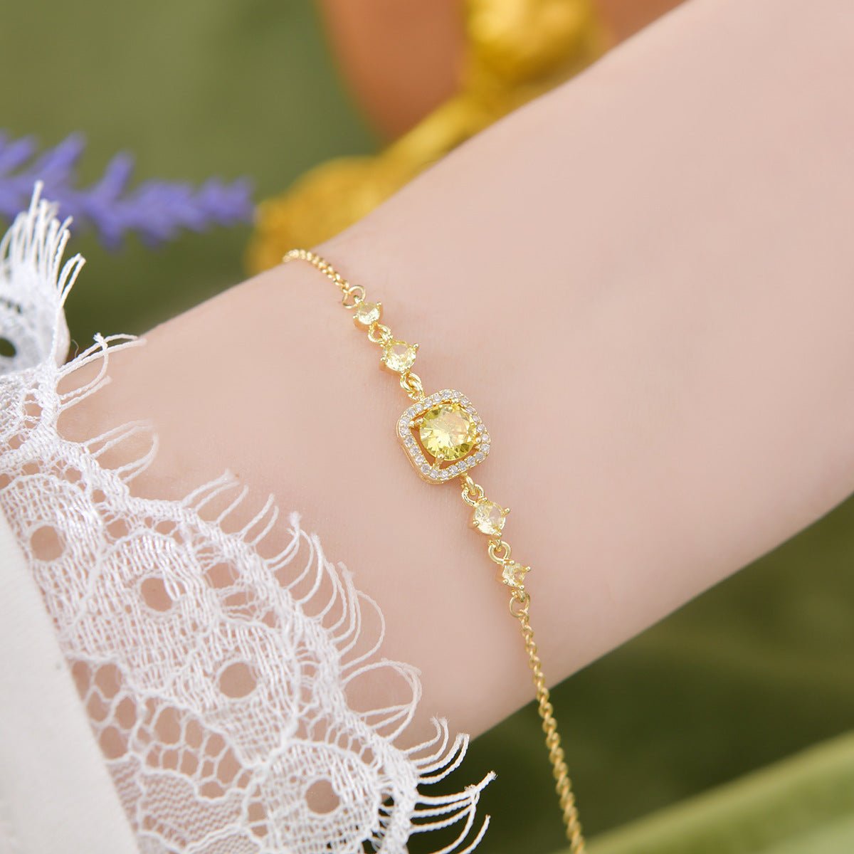 Citrine Halo Du Soleil Bracelet