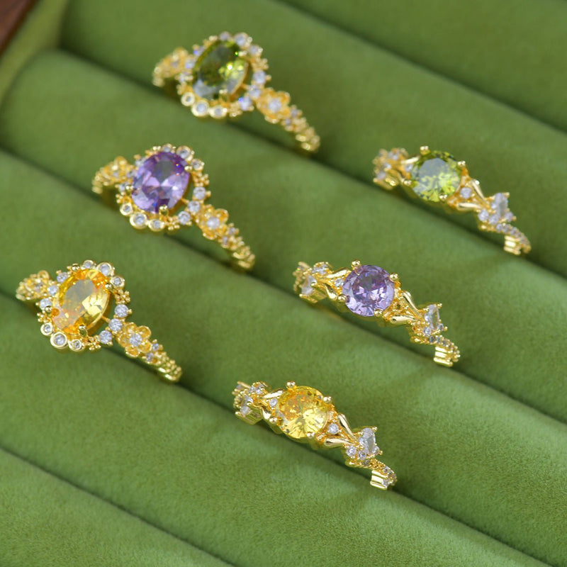 Citrine Starlet Ring