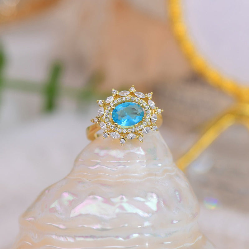 Marilyn Blue Gemstone Ring