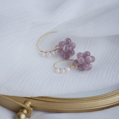 [] Grape Earrings