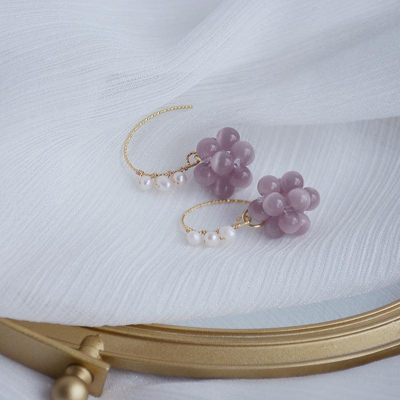 [] Grape Earrings