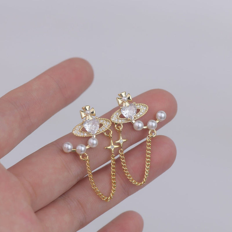[] Love Saturn Earrings