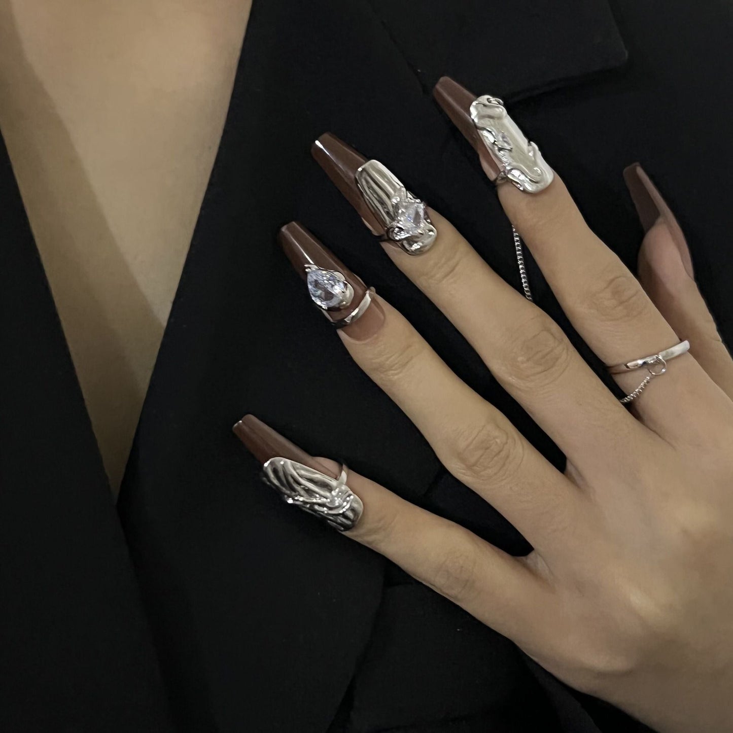 [] Alita Nail Art Rings (set of 4)
