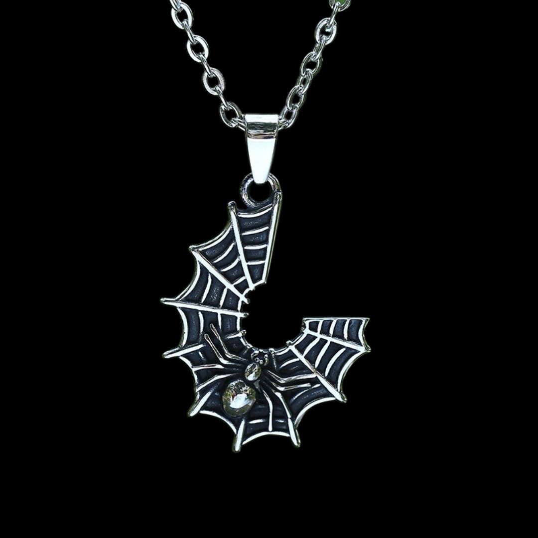 Cobweb With Spider Pendant
