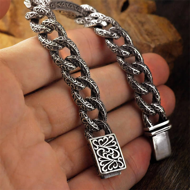 Copper Spiritual Healing Bracelet With Patterns for Balance