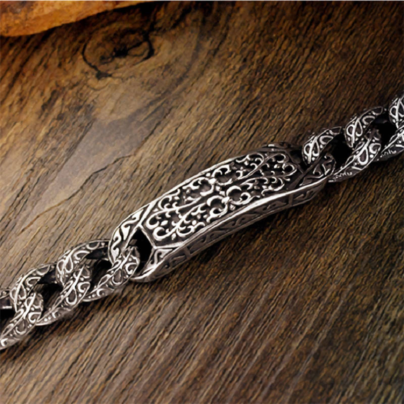 Copper Spiritual Healing Bracelet With Patterns for Balance