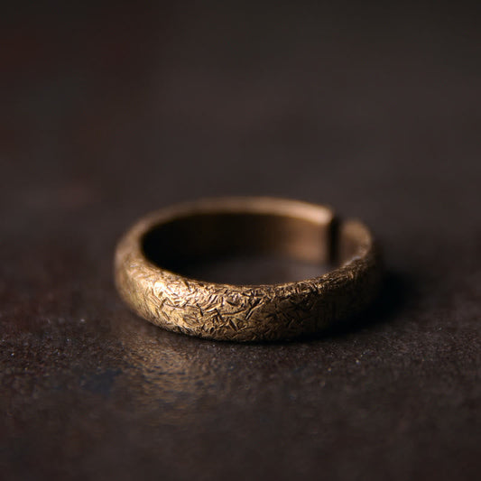 Copper Tibetan Adjustable Luck Couple Ring