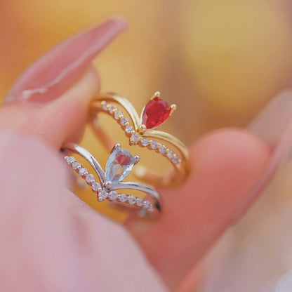 Crimson Crown Ring