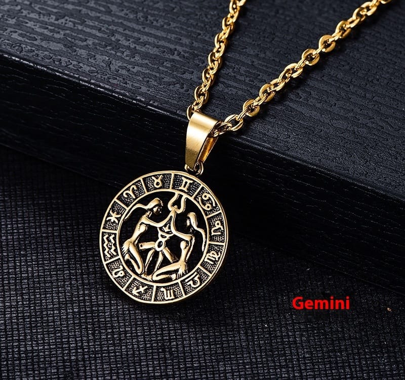 Celestial Zodiac Amulet Necklace