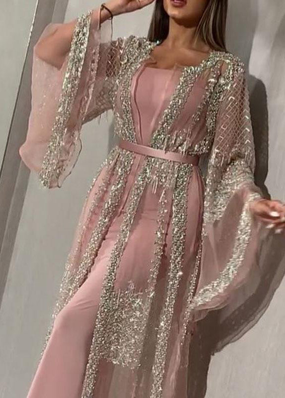 New Pink Hot Stamping Large Swing Shawl Dress