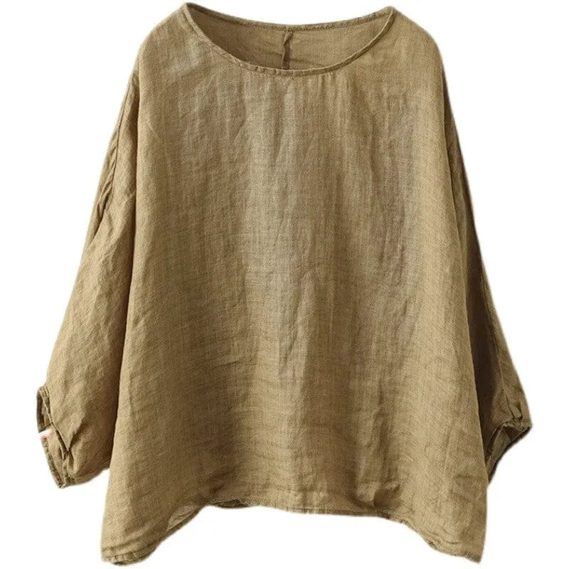 Summer Loose Linen T-shirt