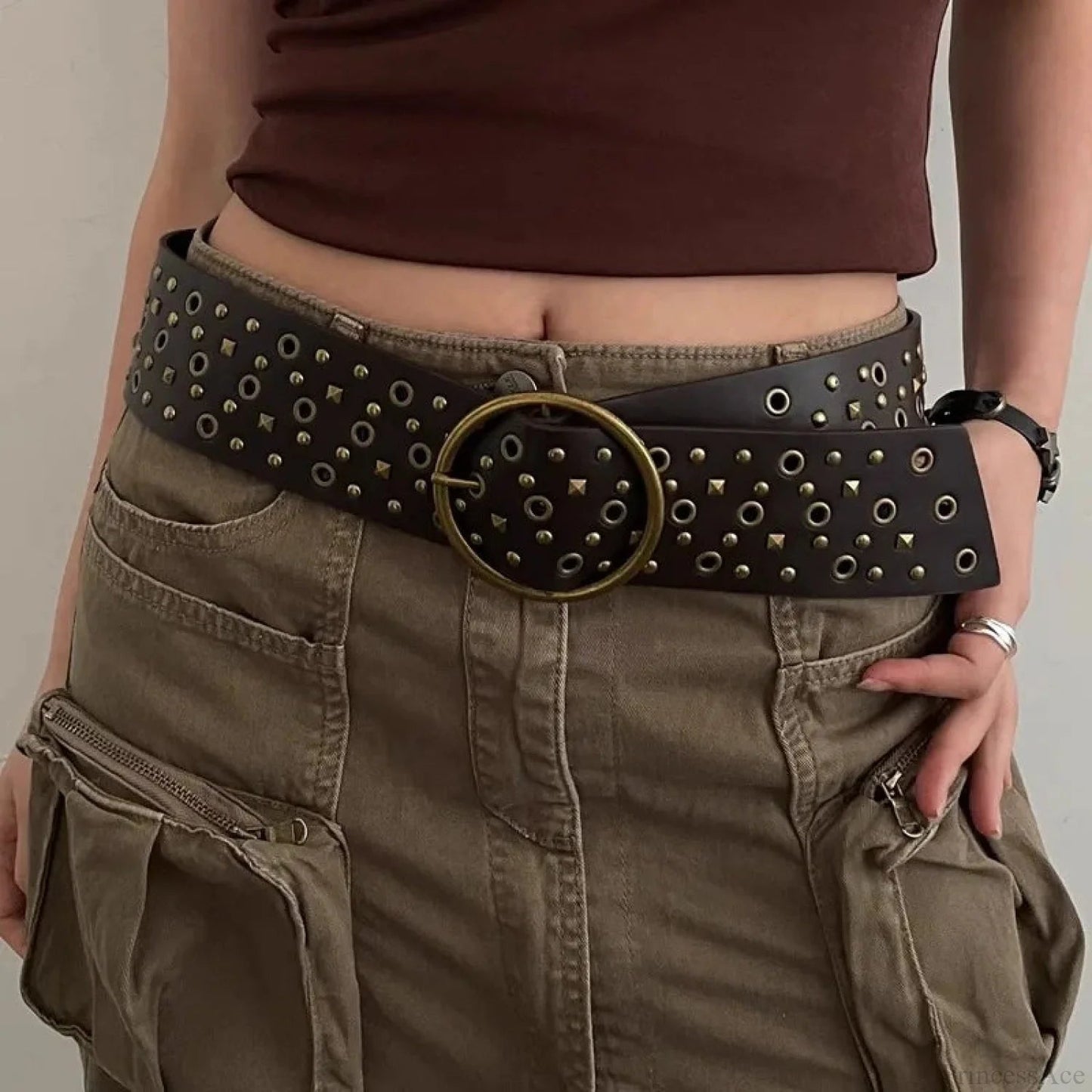Gothic Rivet Broad Belt