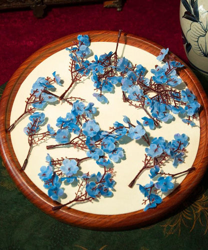 Chinese Style Blue Alloy Acrylic Hairpin Suit
