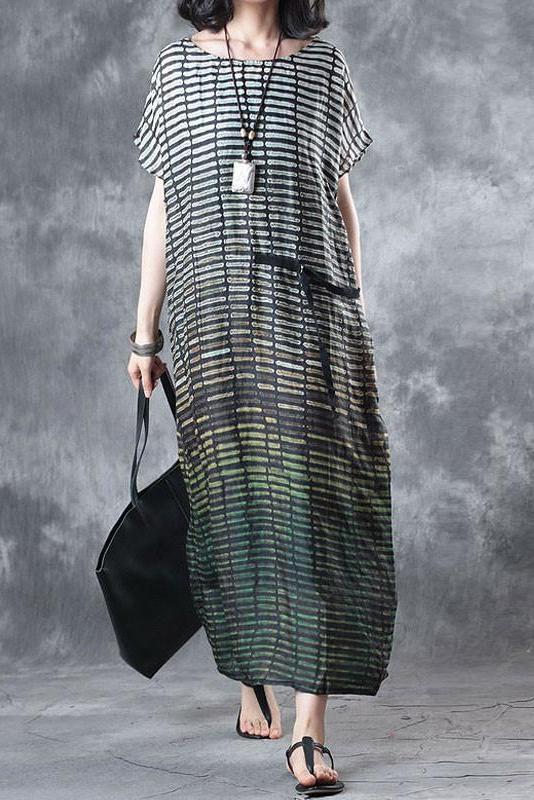 Limited Stock- Loose Striped Short Sleeve Dress
