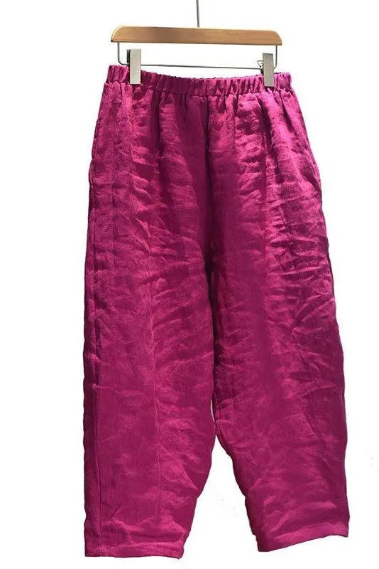 Limited Stock- Summer 100% Linen Harem Pants