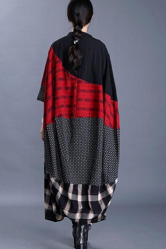 Limited Stock- Irregular Stitching V-neck Loose Trench Coat