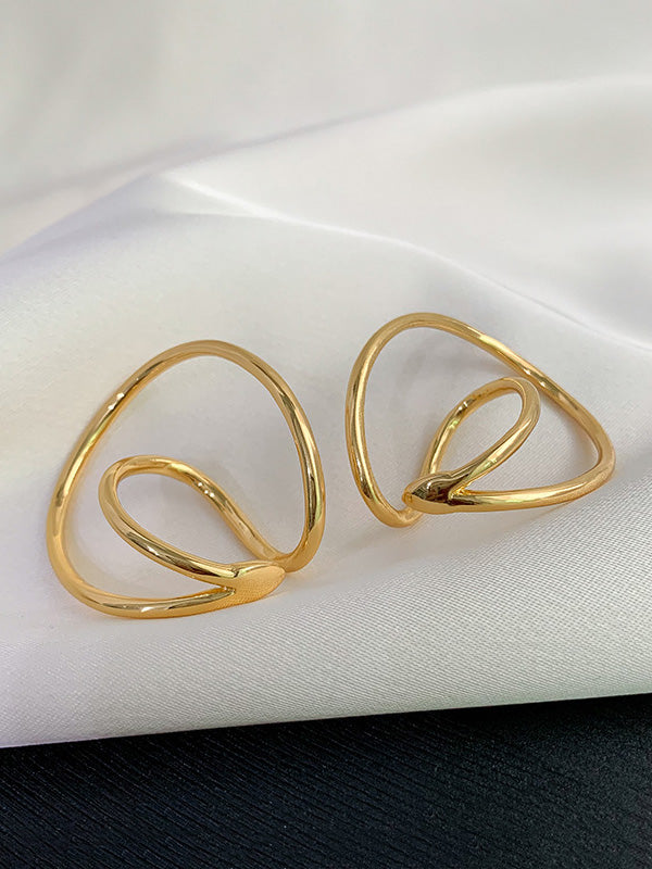 Irregular Color Twist Earrings