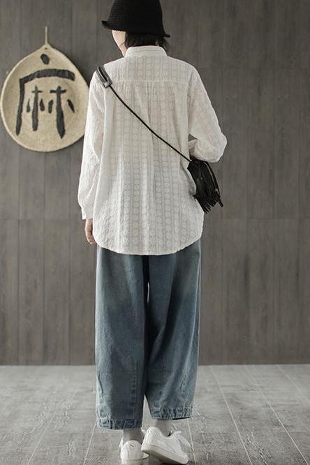 Loose Wide-leg Blue Jeans Denim Pants