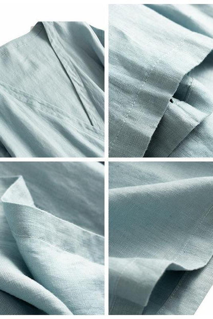Loose Drawing Linen Summer Dresses Outfits