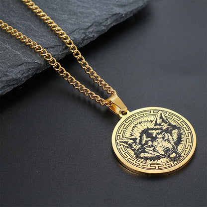 Titanium Steel Spiritual Protection Necklace With Animal Pendant