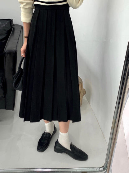 Pleated Skirt A-line Skirt