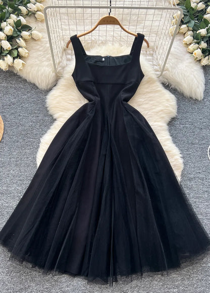 White Exra Large Hem Tulle Party Dress Sleeveless