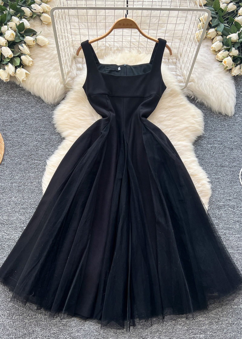 White Exra Large Hem Tulle Party Dress Sleeveless