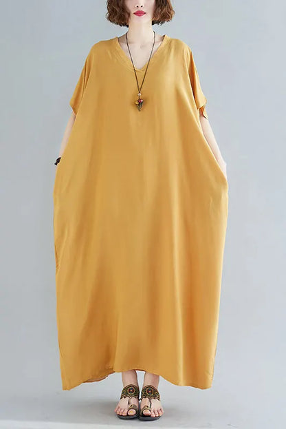 -new Style Short Sleeve Maxi Dress
