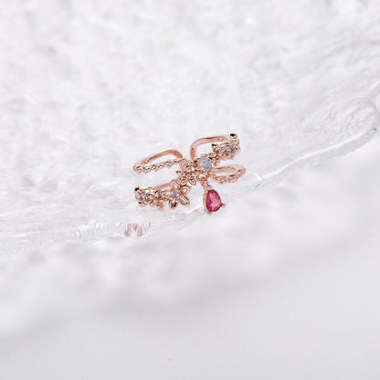 [] Hyacinth Dangly Flower Ring