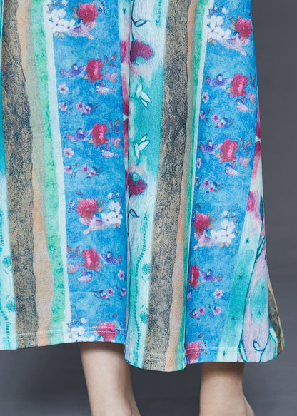 Blue Print Silm Fit Cotton Sundress Summer