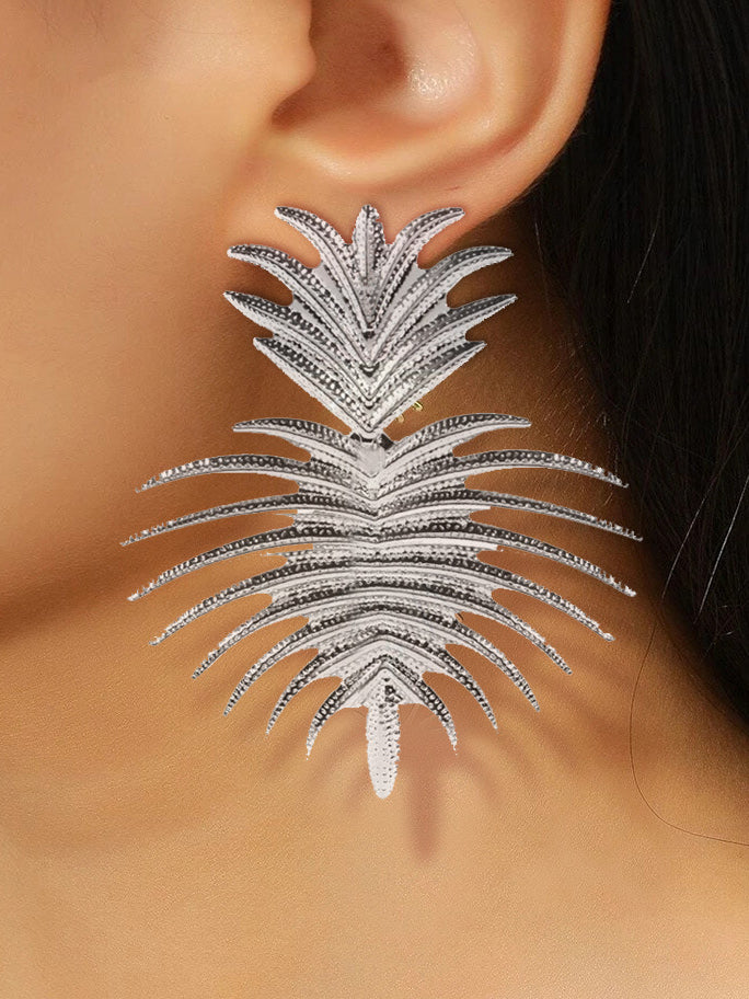 Leaves Shape Color Drop Earrings
