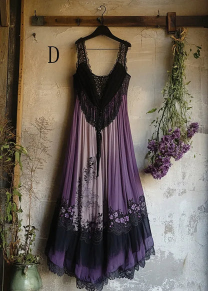 New Lace Patchwork Versatile Dress Sleeveless