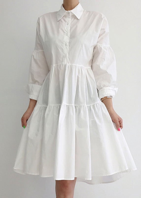 Stylish Side Open Knit Vests and Shirt Dresses Two Pieces Set Spring