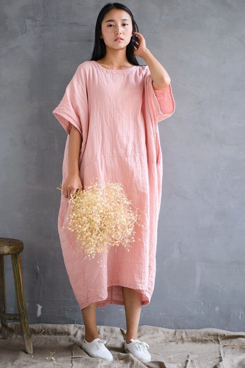 Cotton Loose Long Dress Dress