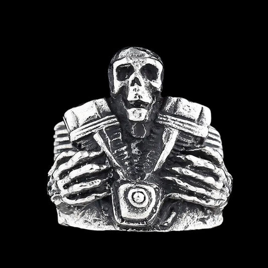 Deaths Motorcycle Club Skull Pendant