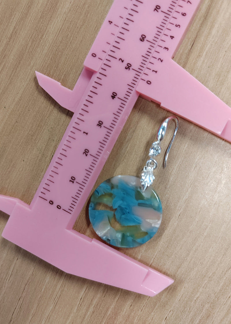 Boutique Original Design Print Acrylic Drop Earrings New Style