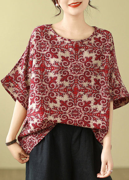 Black Print T Shirt Summer