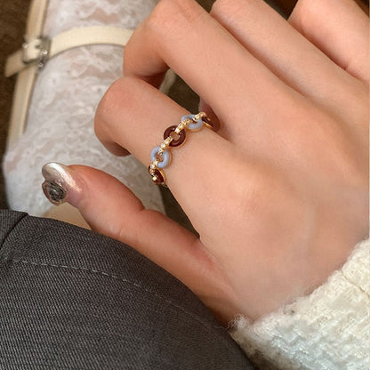 [] Donut Chain Ring