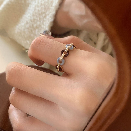 [] Donut Chain Ring
