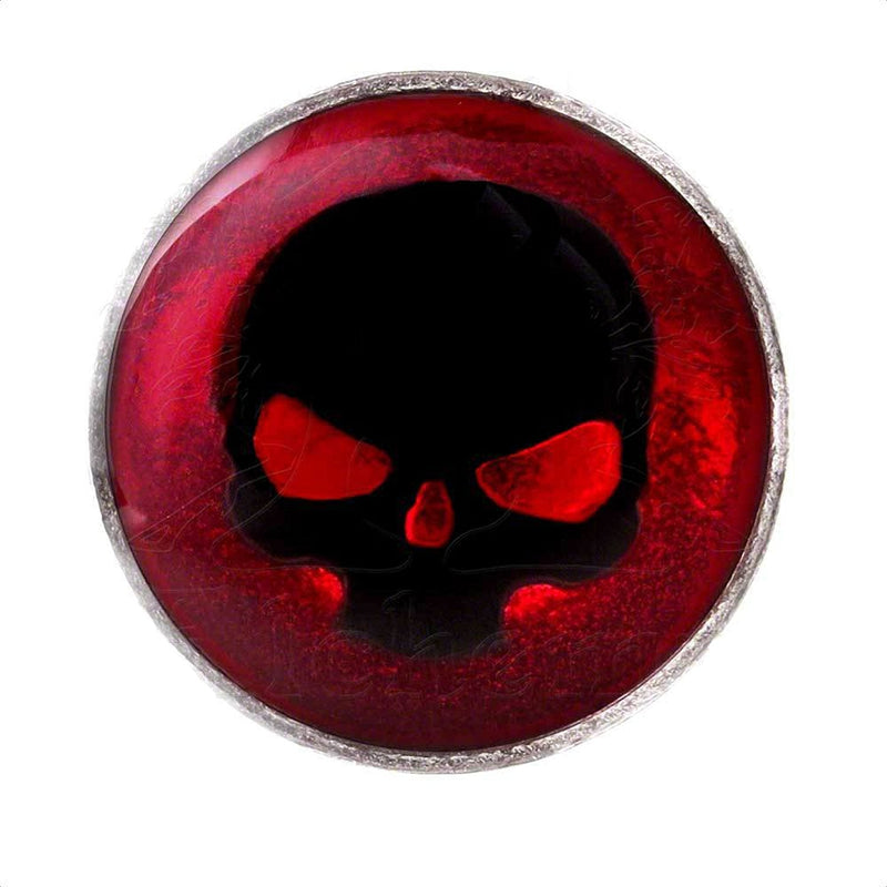 Doom Skull Faux Stretcher Stud Earring by Alchemy Gothic