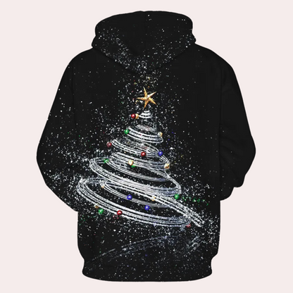 Christmas Hoodie for Men with Pattern