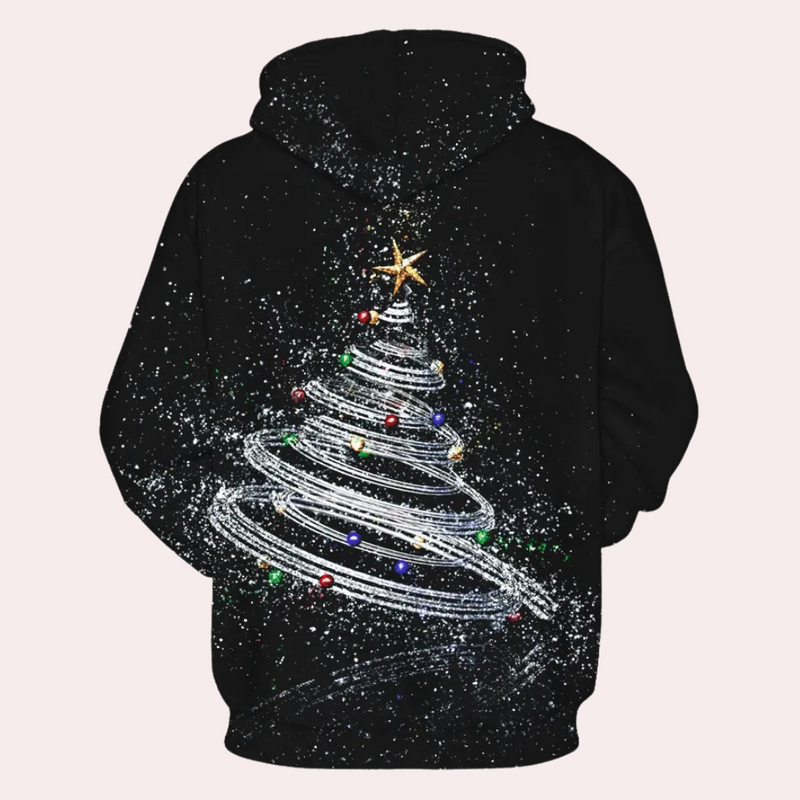 Christmas Hoodie for Men with Pattern