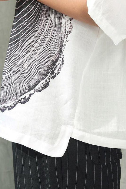 Summer Printing Loose T-shirt Tops