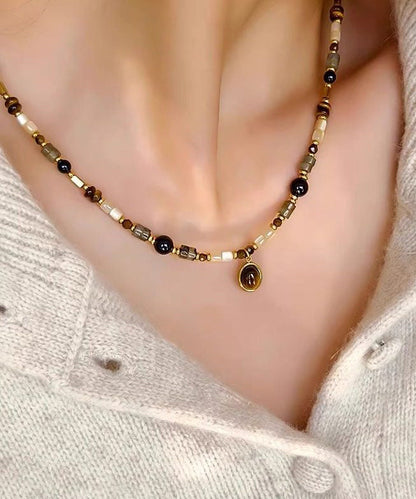 Original Design Tiger's Eye Agate Pendant Necklace