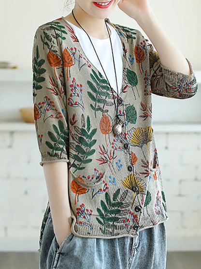 Printed Half Sleeve Knitted Shirt