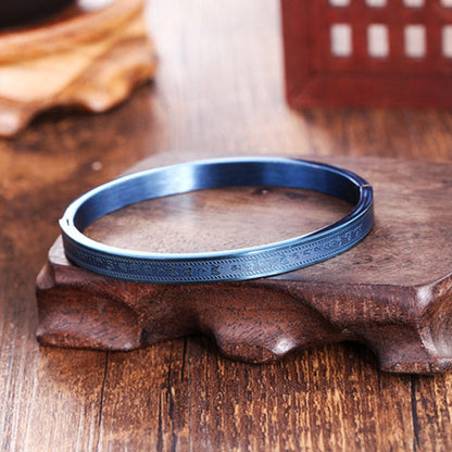 Titanium Steel Blessing Bracelet for Spiritual Balance