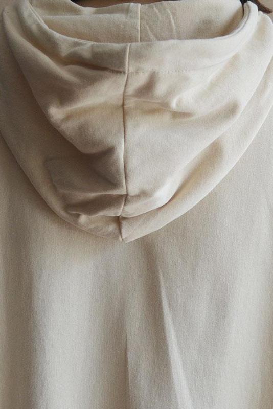 Plant Print 100% Cotton Hooded Spring Sweatshirt