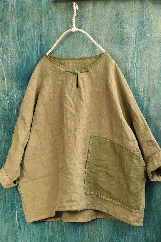 Patchwork Linen Shirt